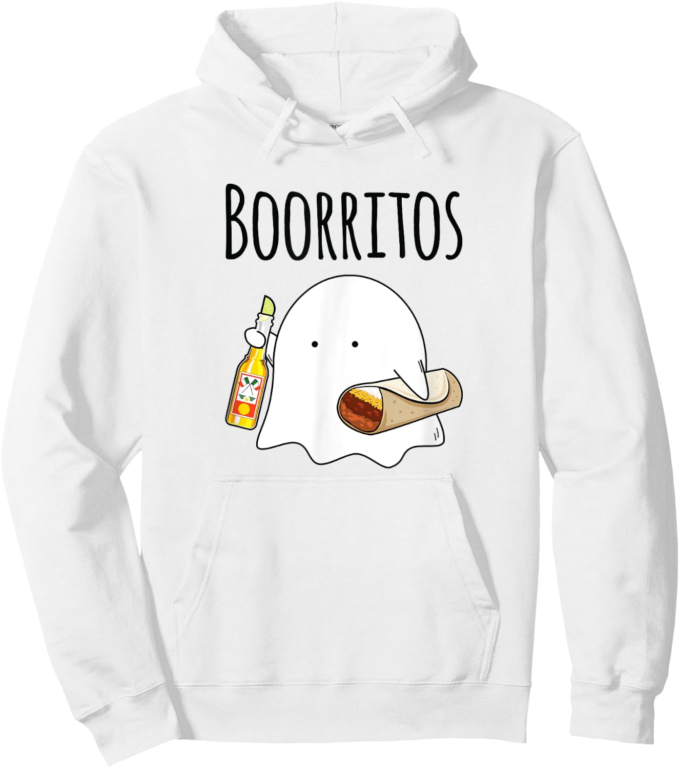 Halloween Shirt Men Kids Women Funny Mexican Burrito Hoodie - Hoodie | White