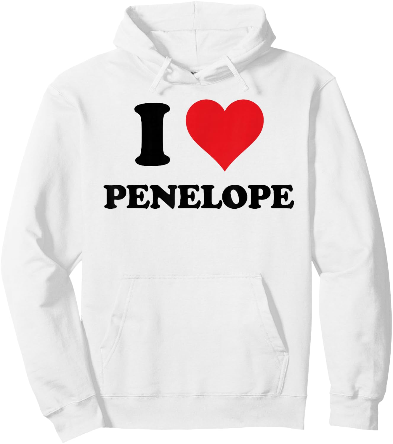 I Heart Penelope First Name I Love Personalized Stuff Hoodie - Hoodie | White