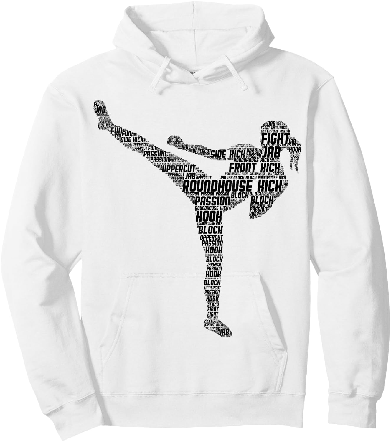 Kickboxing Kickboxer Karate Girls Women Kids Hoodie - Hoodie | White