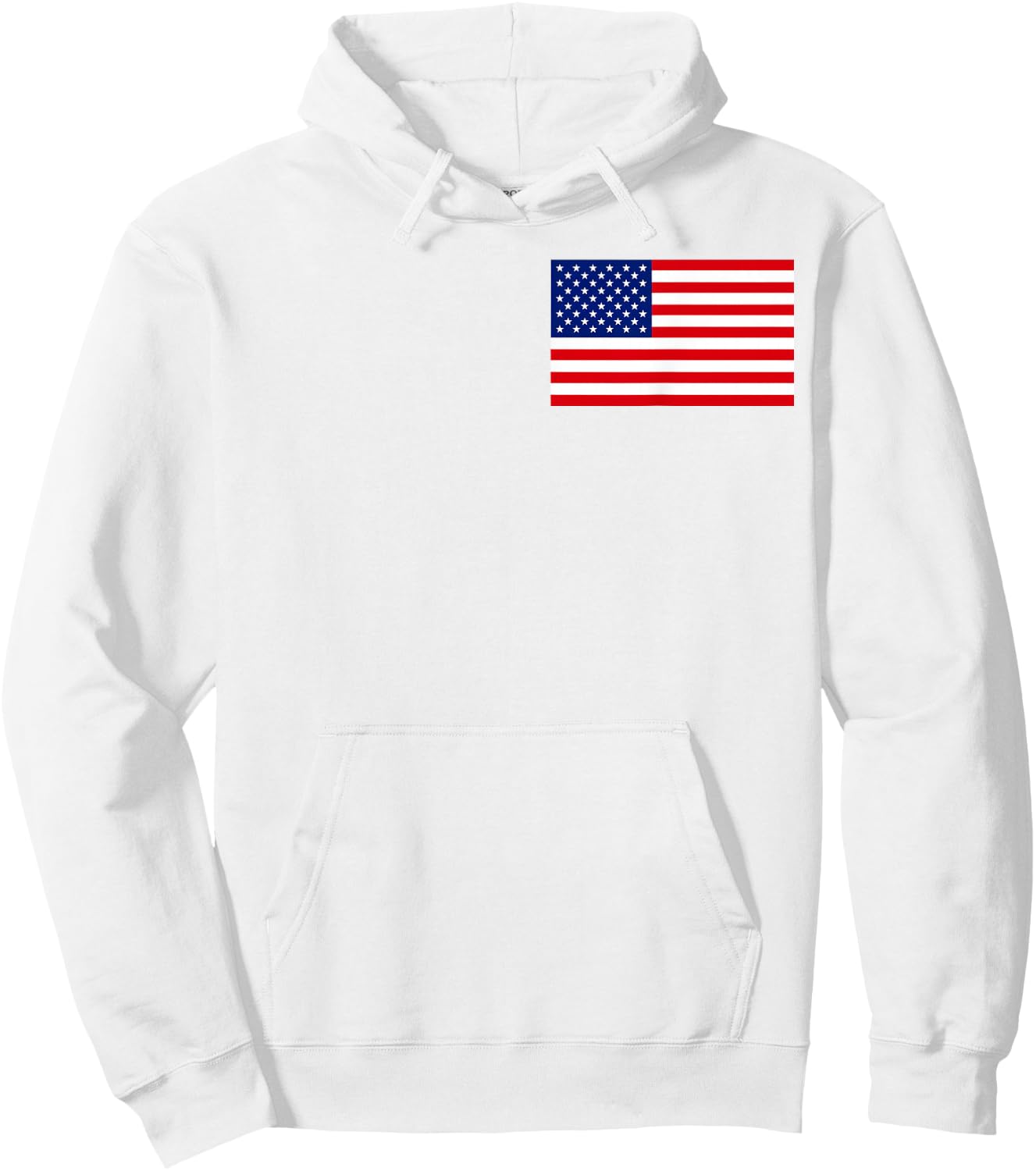 (2 Sides) 1776 2026 Patriotic USA Flag Eagle Freedom 250 Hoodie - Hoodie | White