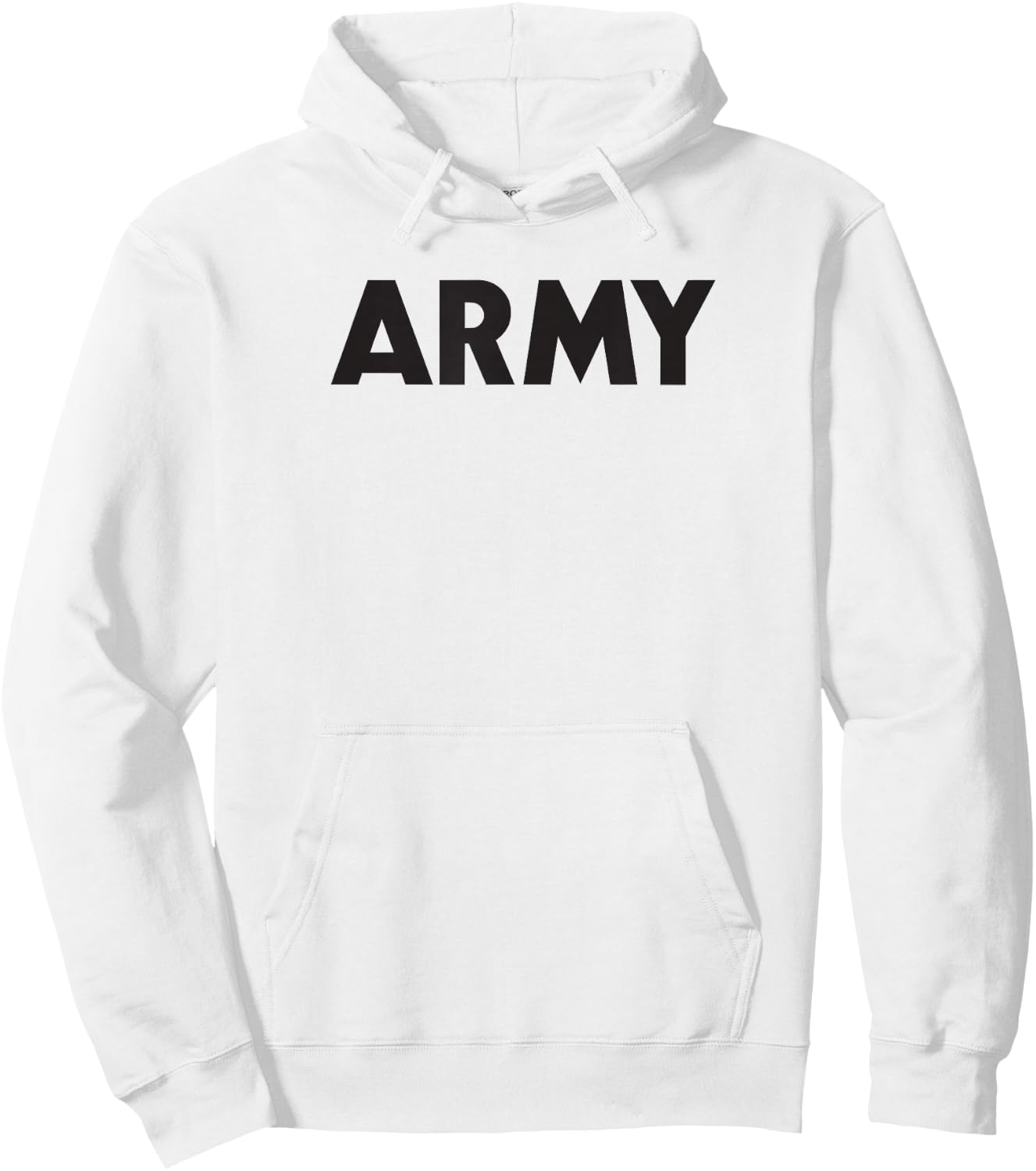 Army PT Style Hoodie - Hoodie | White