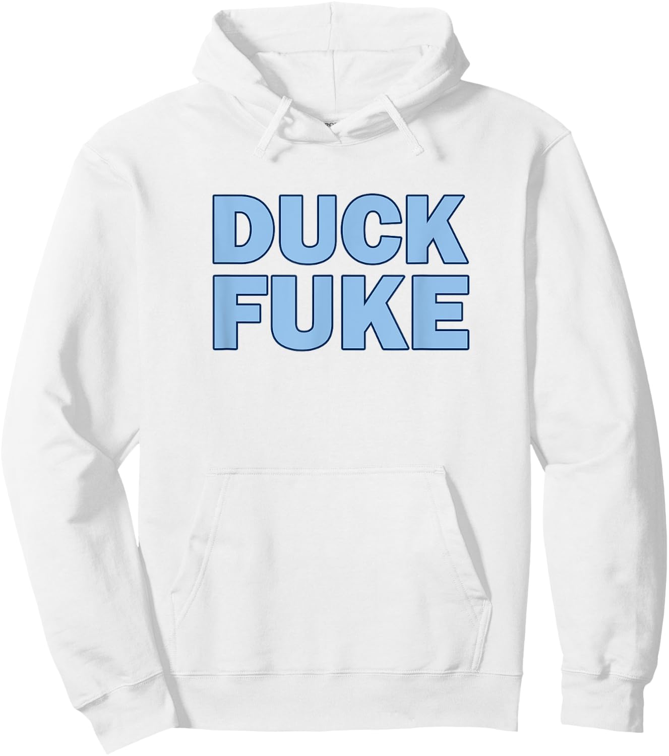 Duck Fuke Funny Basketball Rivalry Hoodie - Hoodie | White