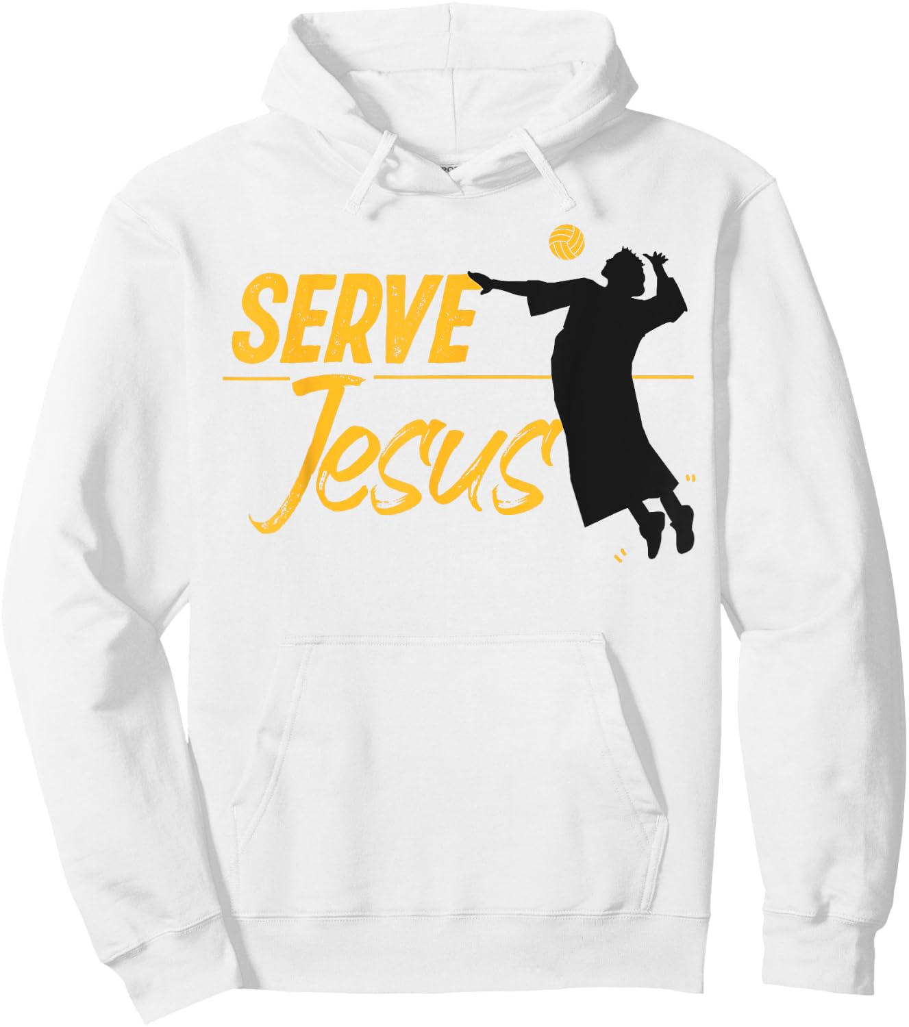 Volleyball Player Team Jesus Christian Serve Jesus Hoodie - Hoodie | White