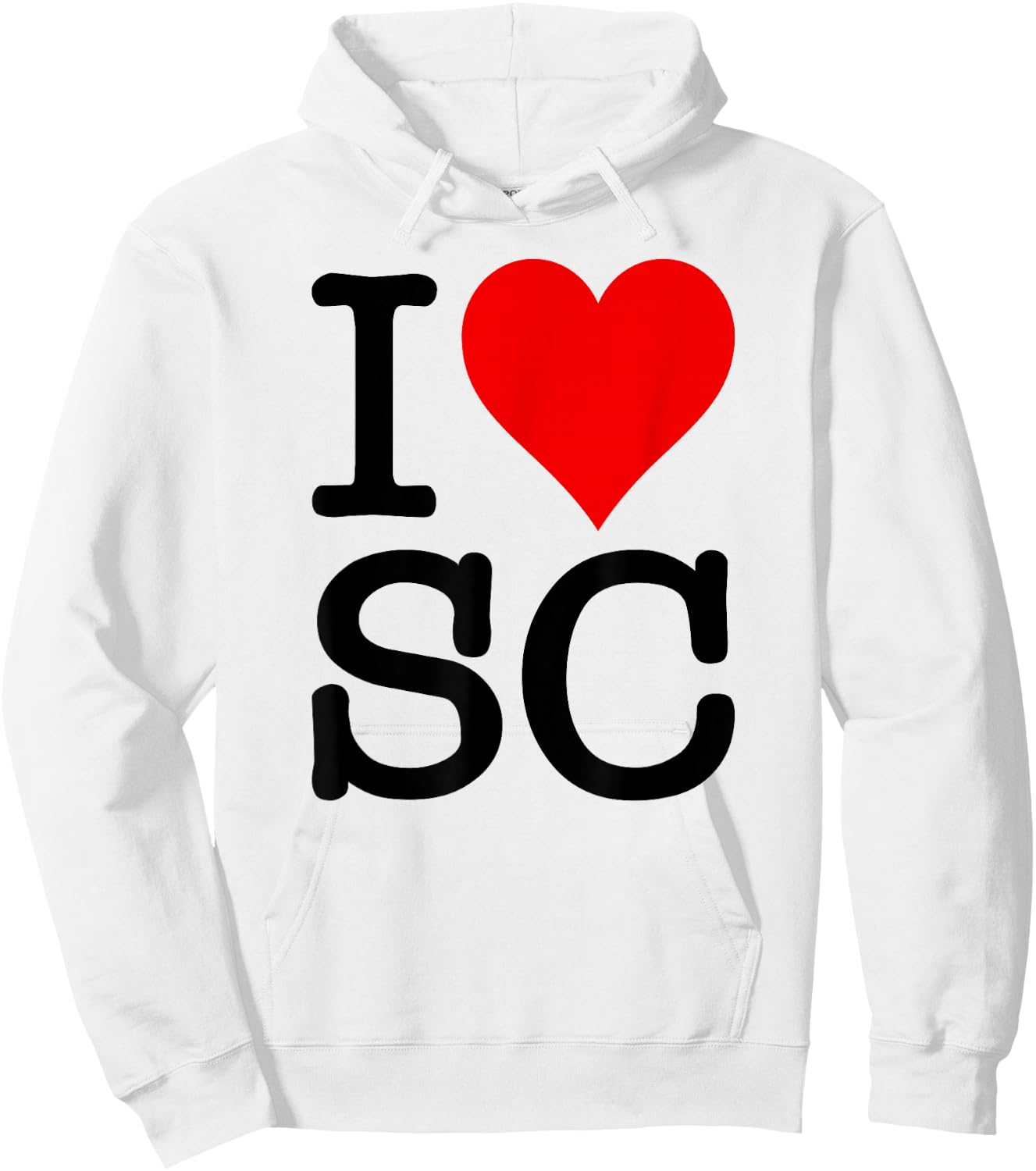 I Love Heart South Carolina Sc Hoodie - Hoodie | White