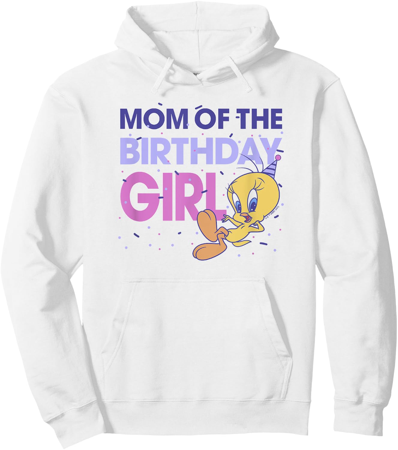 Looney Tunes Tweety Mom Of The Birthday Girl Hoodie - Hoodie | White