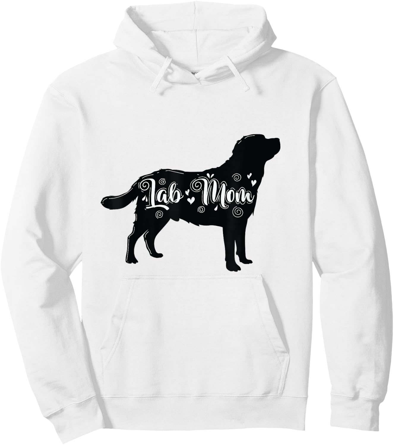 Lab Mom Labrador Dog Men Women Hoodie - Hoodie | White