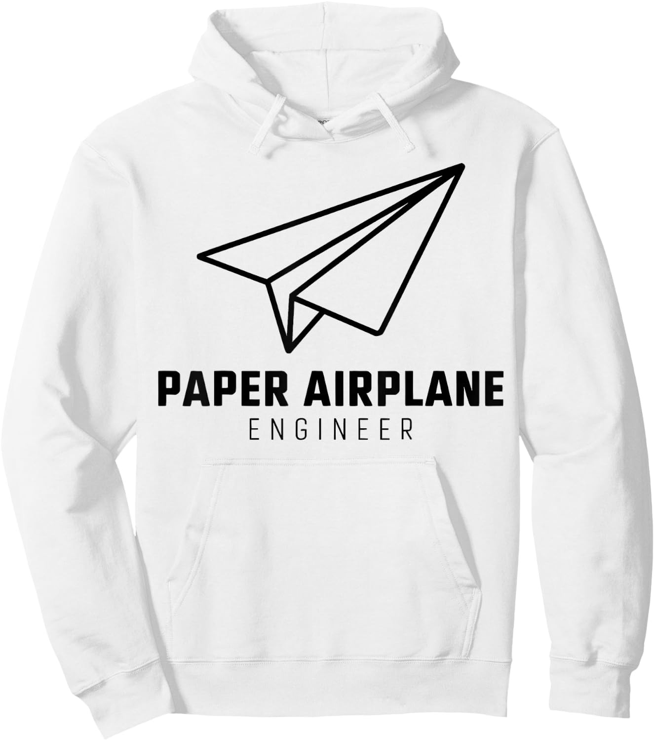 Funny Paper Airplane Hoodie - Hoodie | White