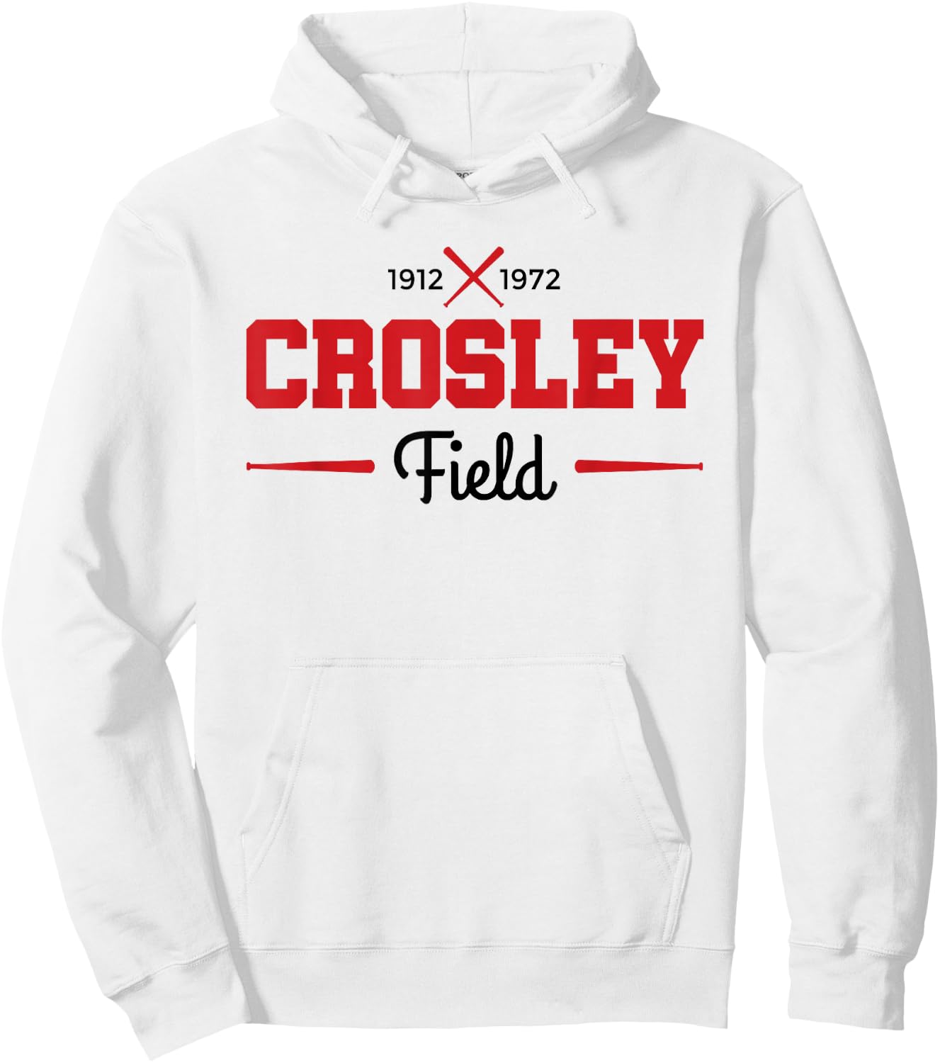Crosley Field Shirt Retro Cincinnati Baseball Hoodie - Hoodie | White