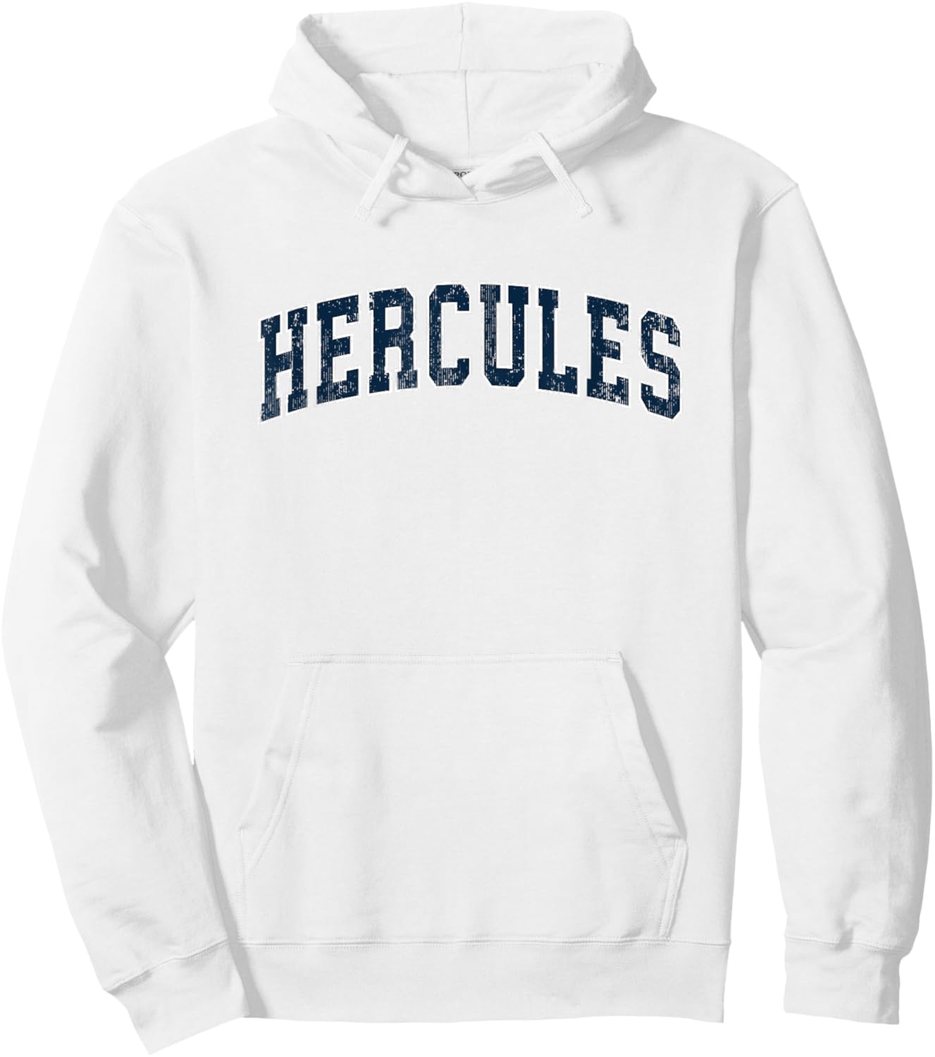 Hercules California CA Vintage Sports Design Navy Design Hoodie - Hoodie | White