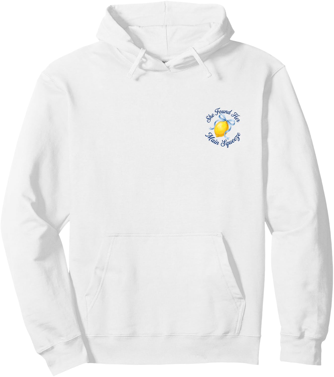 She Found Her Main Squeeze Lemon Bridal Shower Bride Hoodie - Hoodie | White
