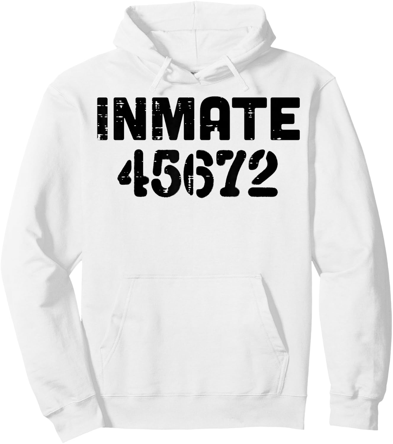 Jail Inmate 45672 Funny Prisoner Halloween Prison Men Women Hoodie - Hoodie | White