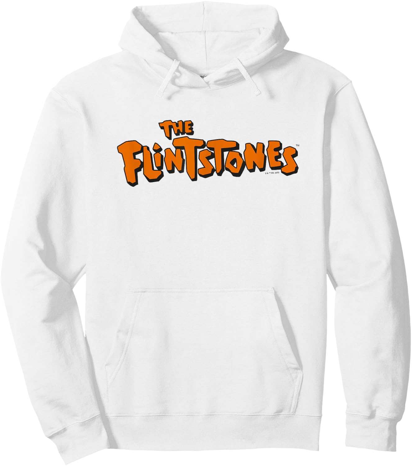 The Flintstones Logo on White Hoodie - Hoodie | White