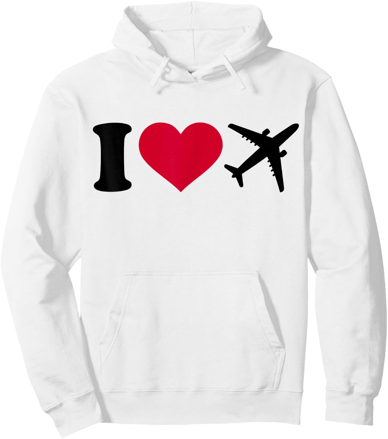 I love airplanes Hoodie - Hoodie | White