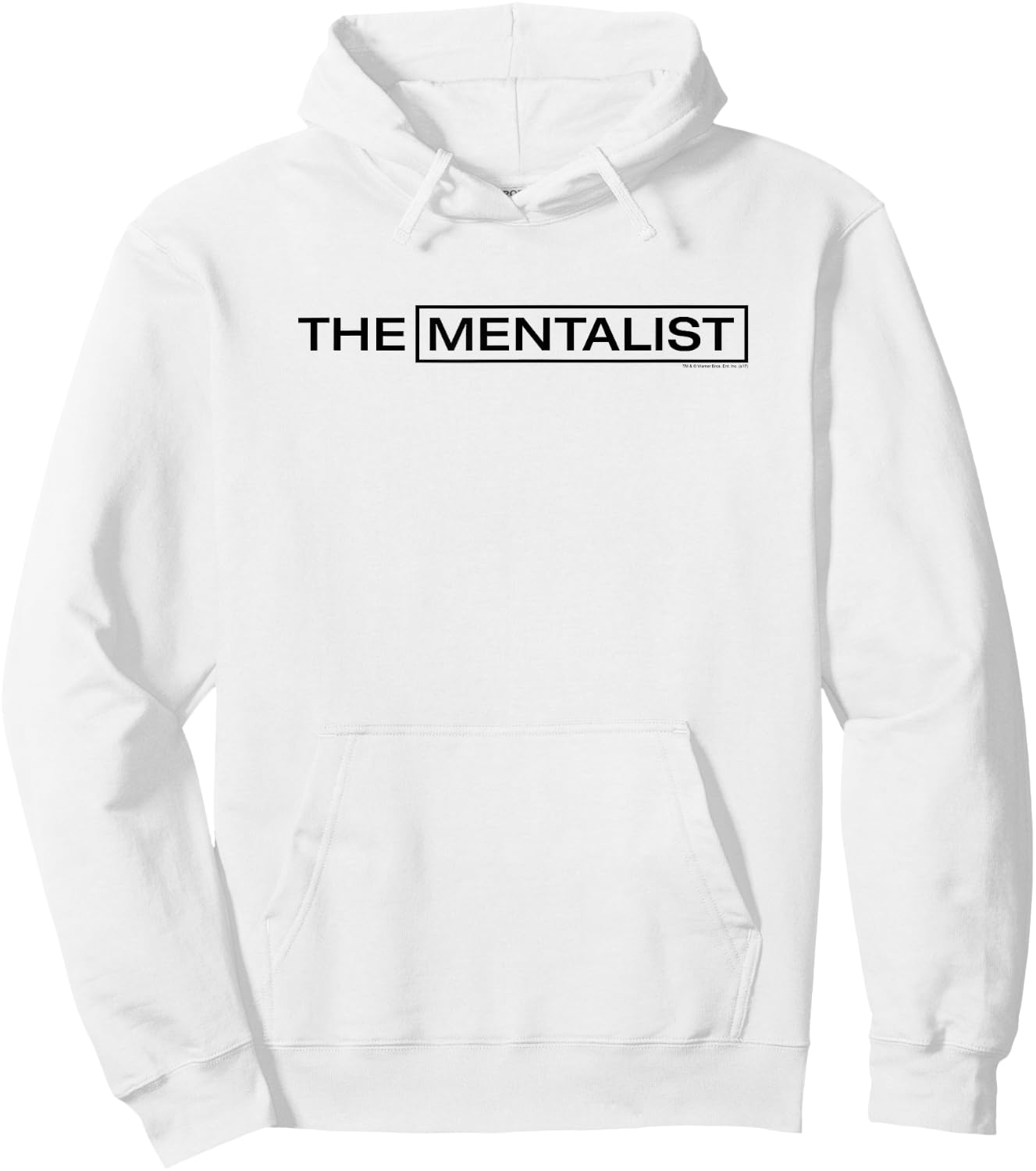 Warner Bros. The Mentalist Logo - Women's Adults & Kids - White - Short Sleeve - Classic Fit - Cotton Blend - TV Series Logo Hoodie - Hoodie | White