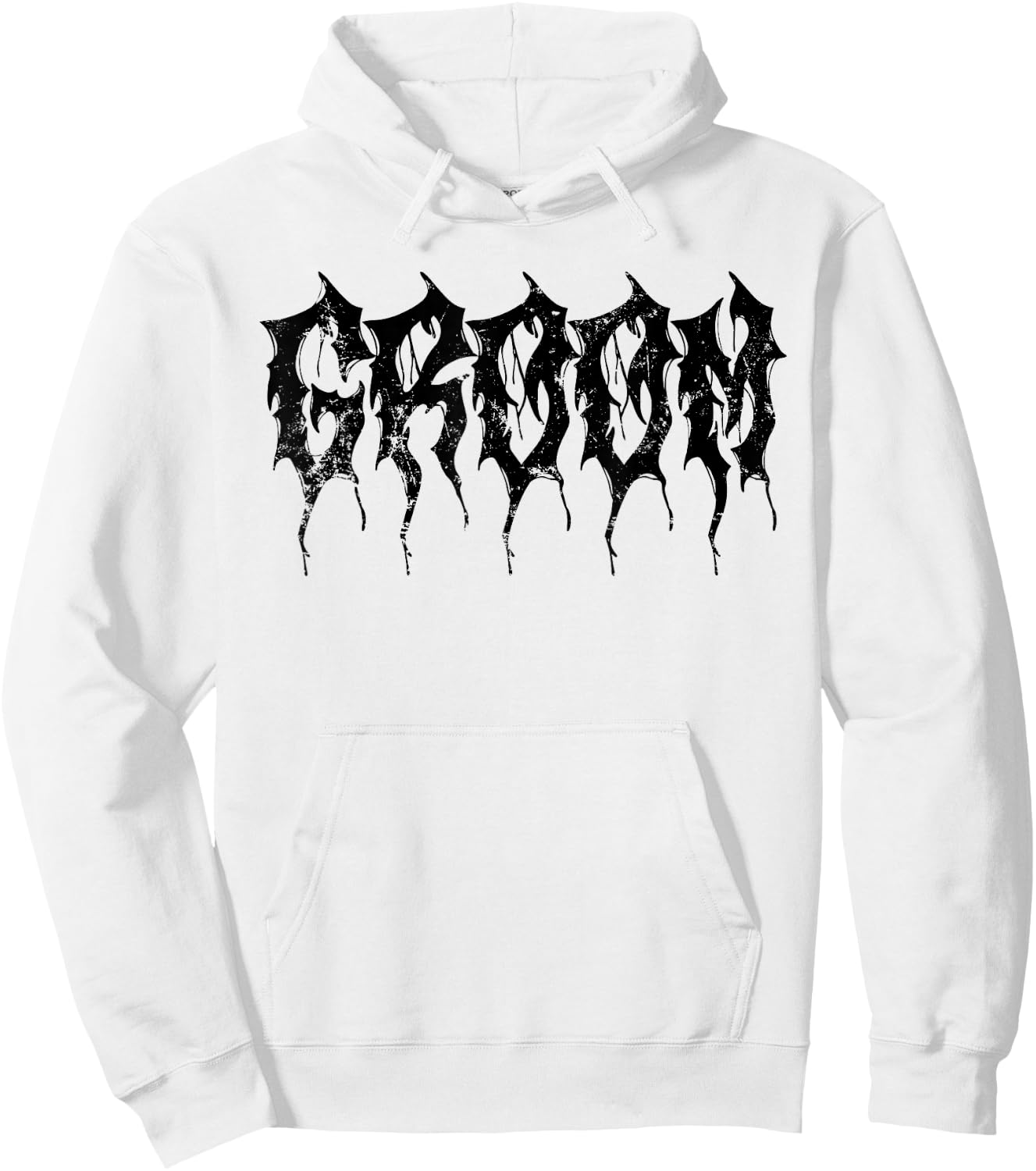 Groom, But In DeathMetal Font, Heavy Music Wedding Day Hoodie - Hoodie | White