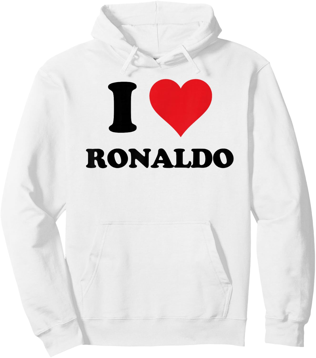 I Heart Ronaldo First Name I Love Personalized Stuff Hoodie - Hoodie | White