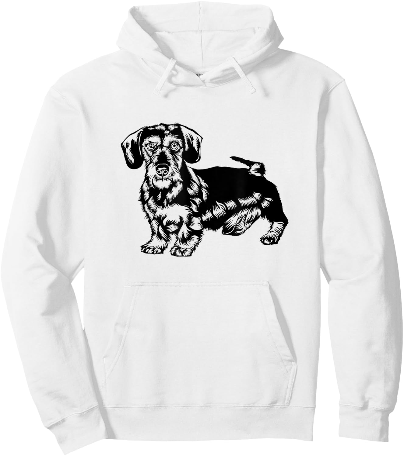 Wire-haired dachshund dog dog owner men women children Hoodie - Hoodie | White