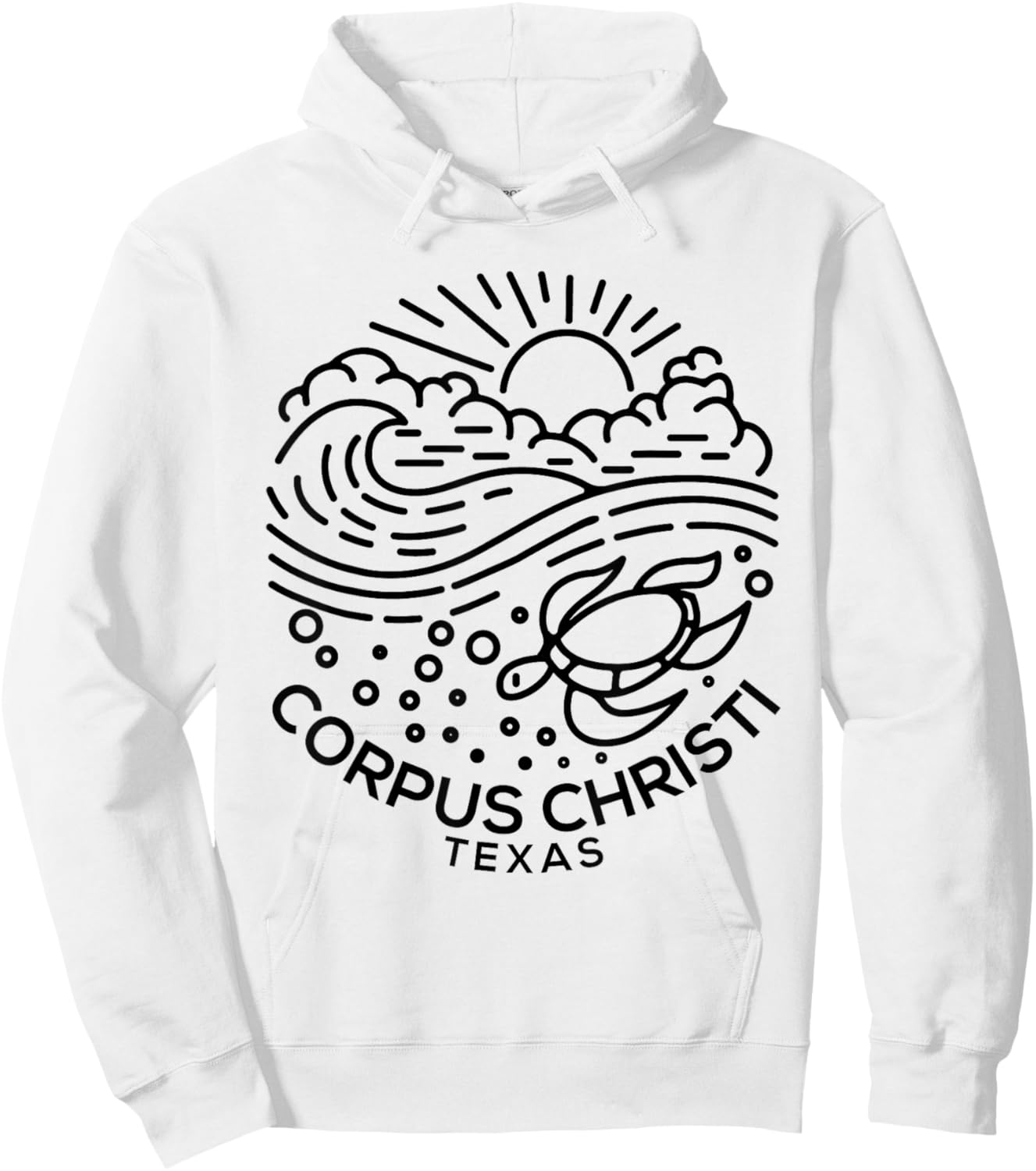 Corpus Christi TX Hoodie - Hoodie | White