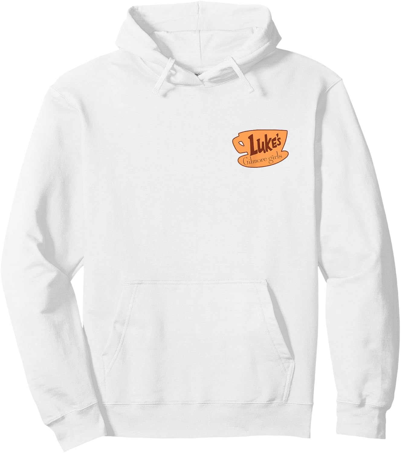 Gilmore Girls Eat at Luke's Diner Front and Back TV Show Hoodie - Hoodie | White