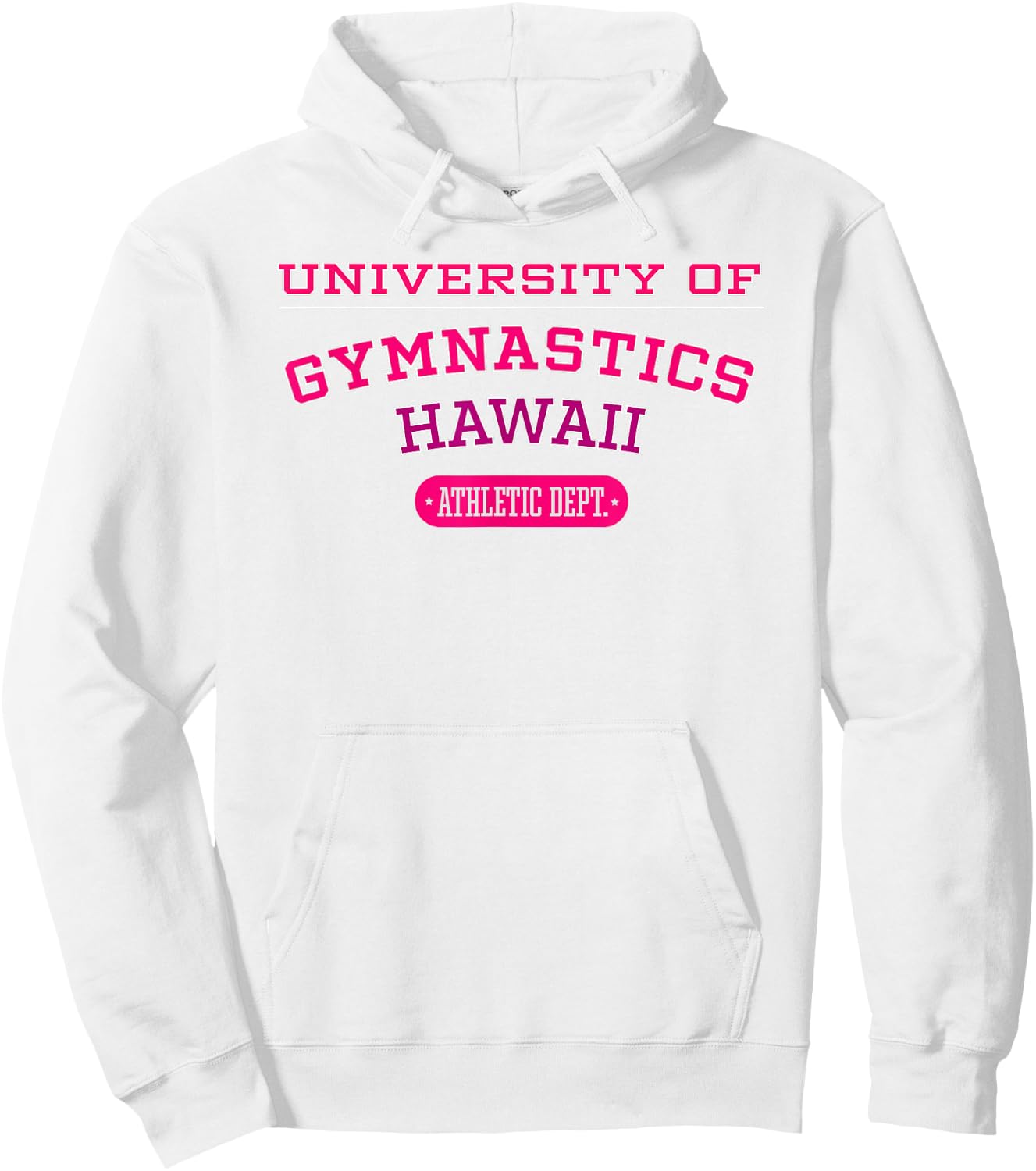 University of Gymnastics HAWAII Athletic Dept. Hoodie - Hoodie | White