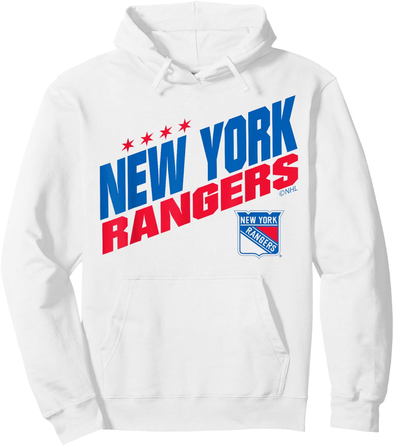 New York Rangers Fuel White Officially Licensed Hoodie - Hoodie | White
