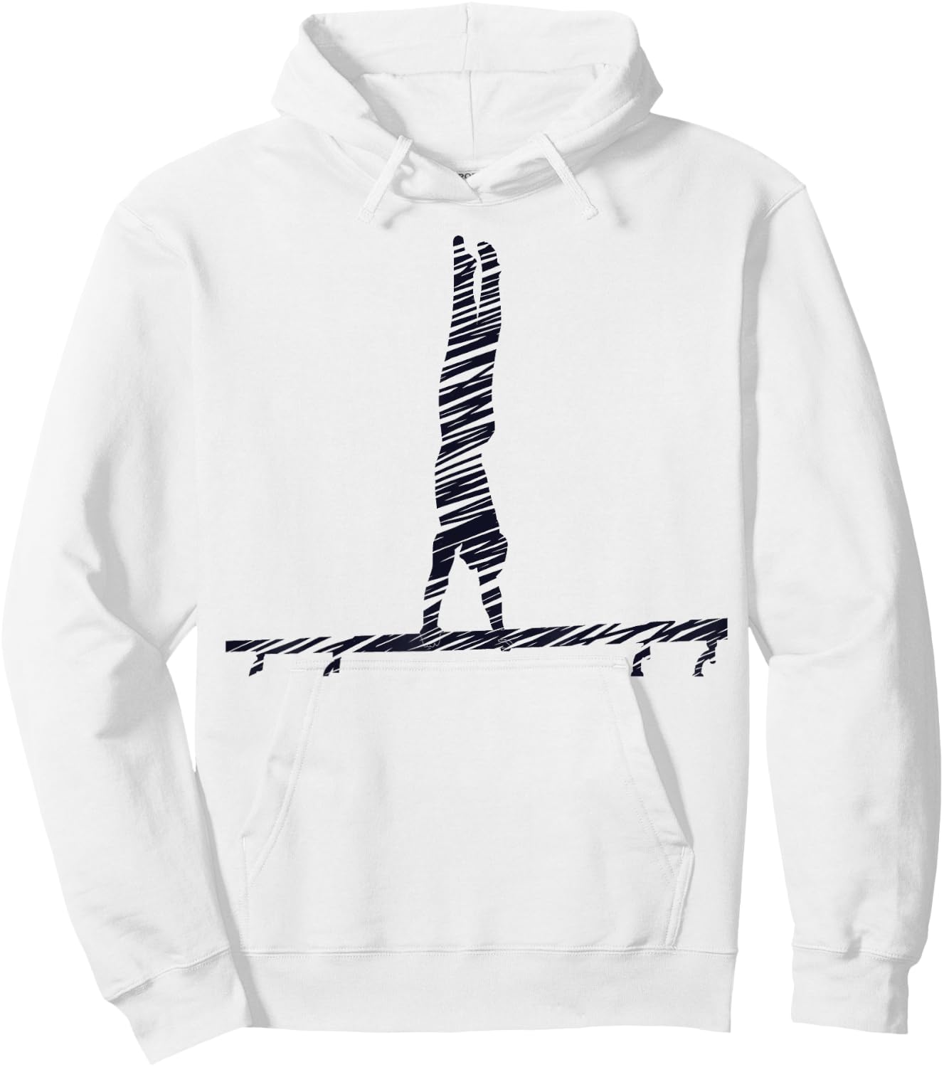 Gymnastics Fan Vintage Design Hoodie - Hoodie | White
