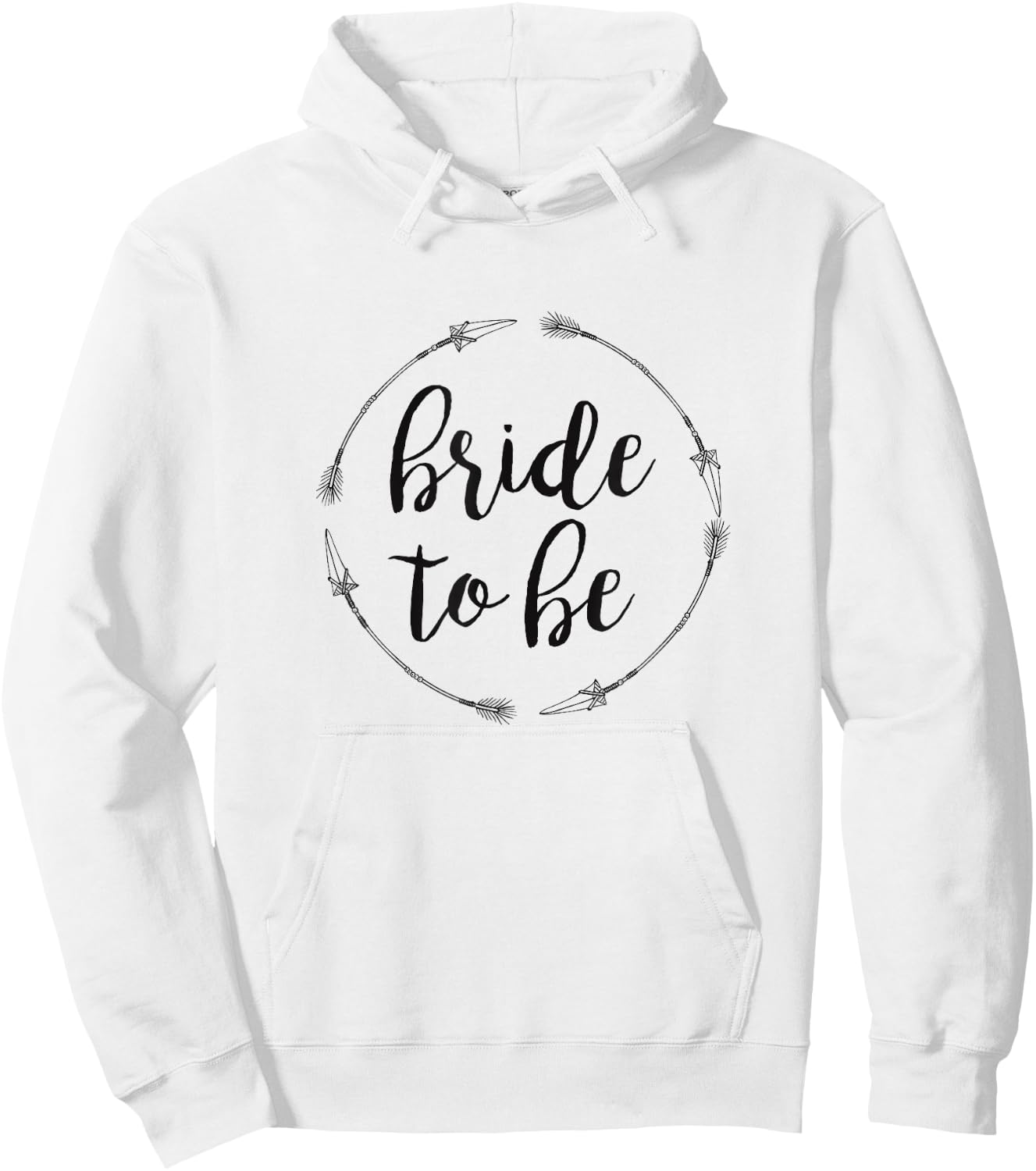 Bride To Be Cute Boho Bridal Engagement Hoodie - Hoodie | White