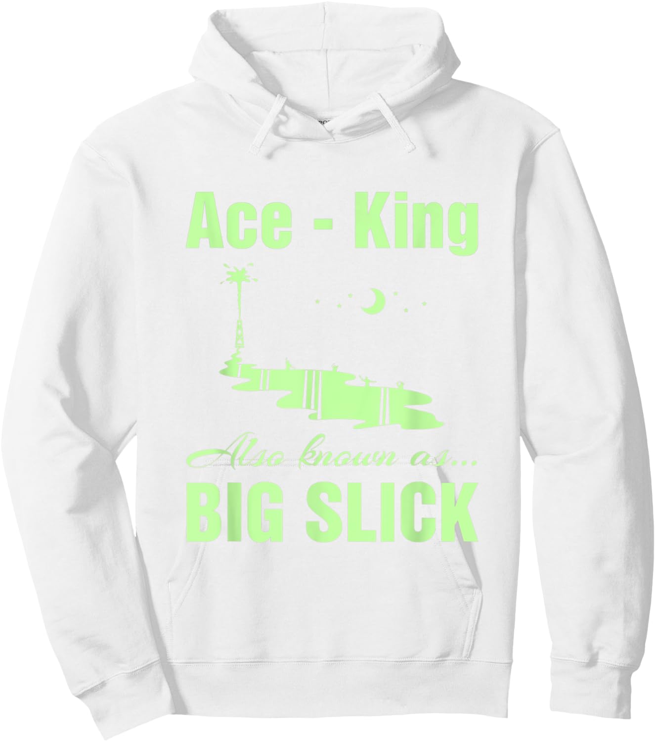 Big Slick. Ace King. Hand Nicknames. Poker Player Gifts. Hoodie - Hoodie | White