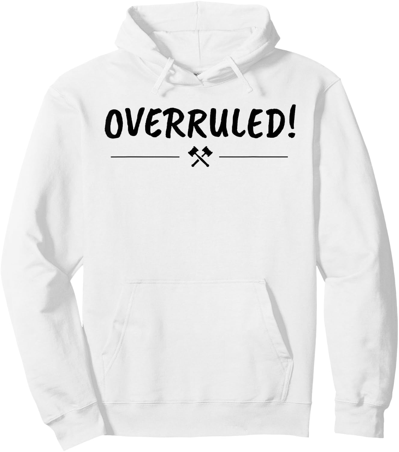 Law School Graduation Gift - Overruled Hoodie - Hoodie | White