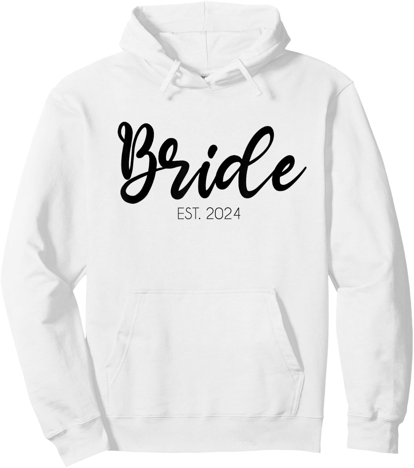 Wedding Matching Gifts Bride Est. 2024 Bridal Gift Hoodie - Hoodie | White