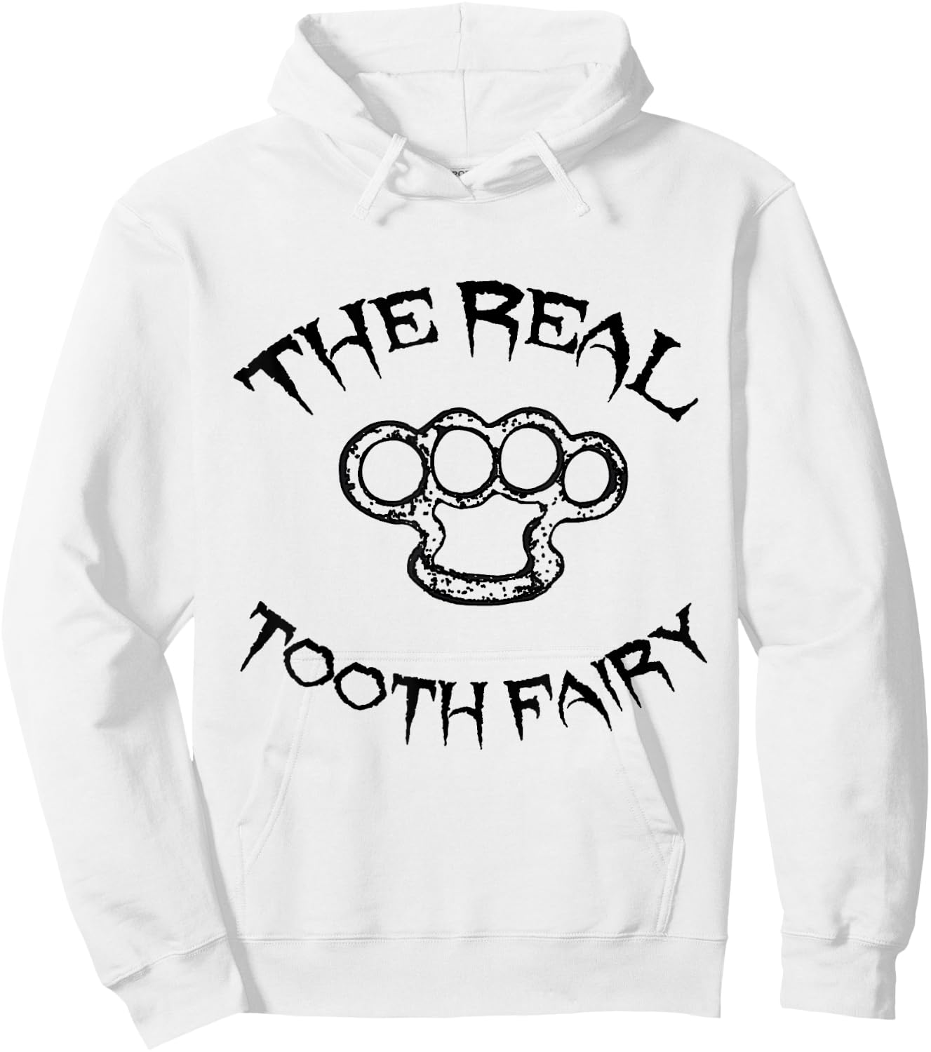 Funny Tooth Fairy Shirts And Gifts Cool Tooth Fairy Brass Knuckles Halloween Hoodie - Hoodie | White