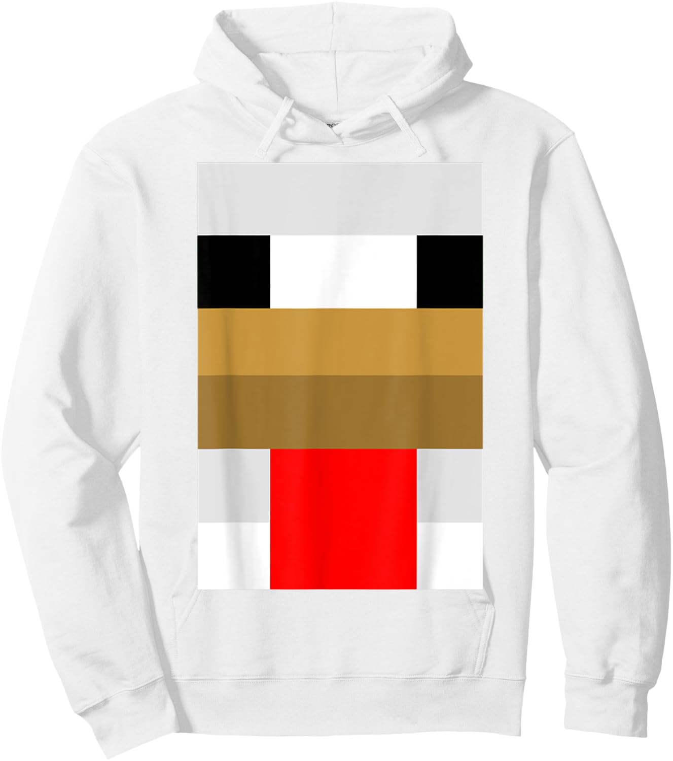 Funny Easy Halloween Costume White Chicken Pixel Hoodie - Hoodie | White