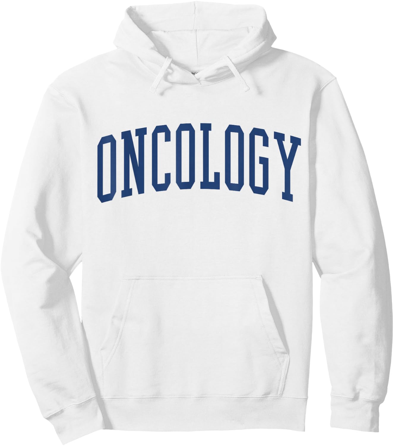 Oncology Nurse Varsity Style Hoodie - Hoodie | White