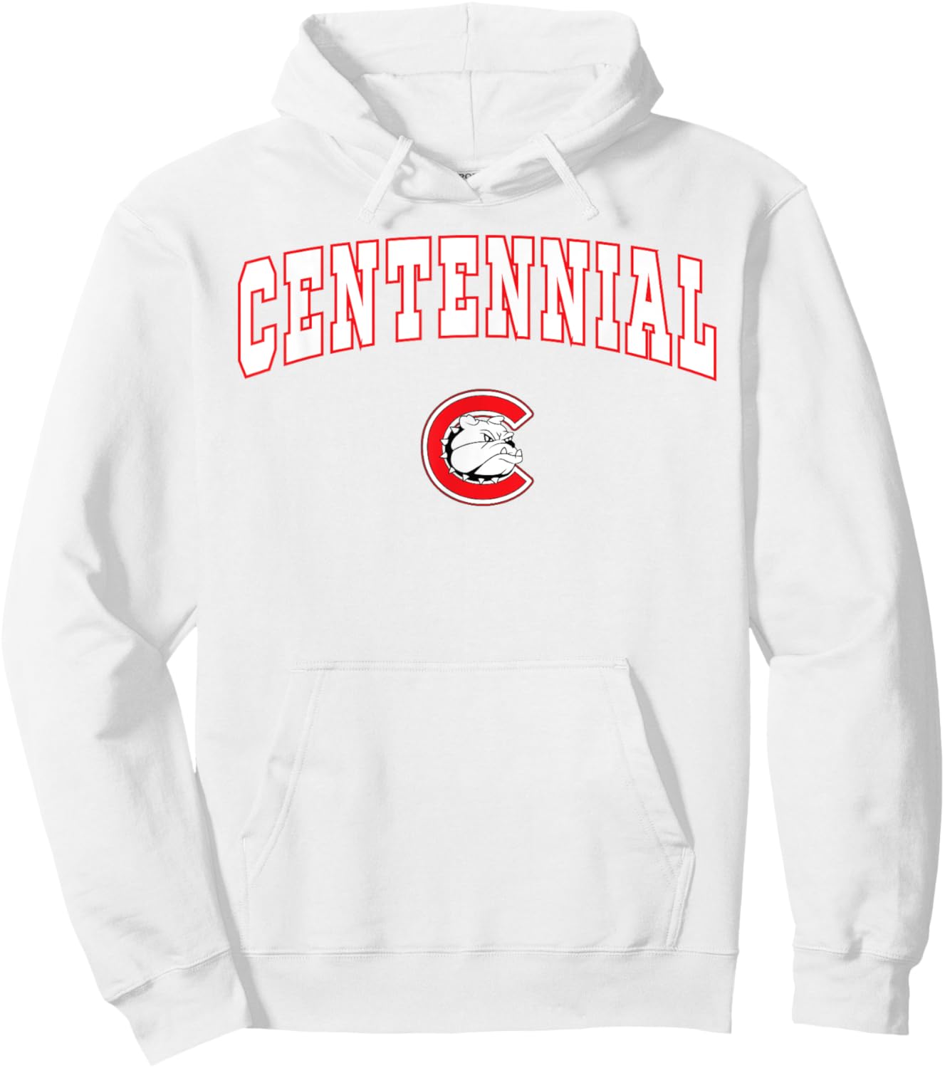 Centennial High School Bulldogs Hoodie - Hoodie | White