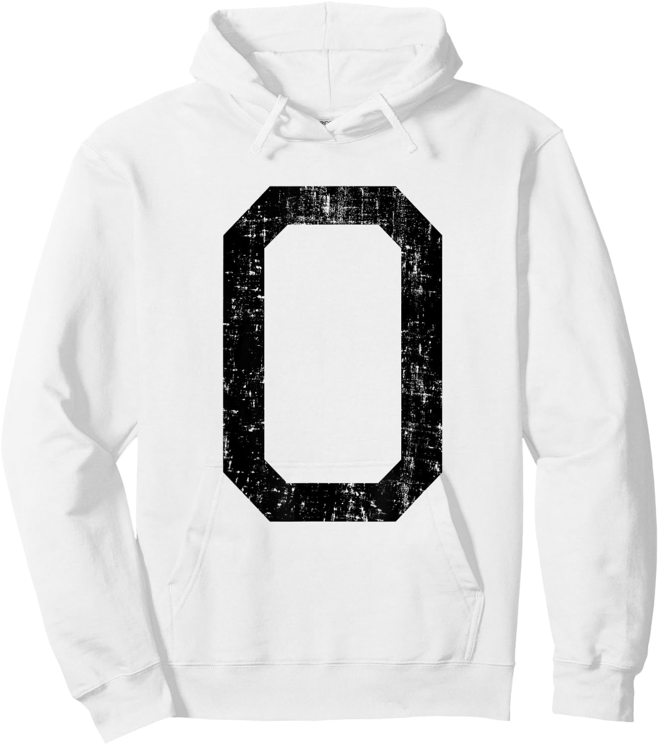Letter O Capital Alphabet Initial School College Varsity Hoodie - Hoodie | White