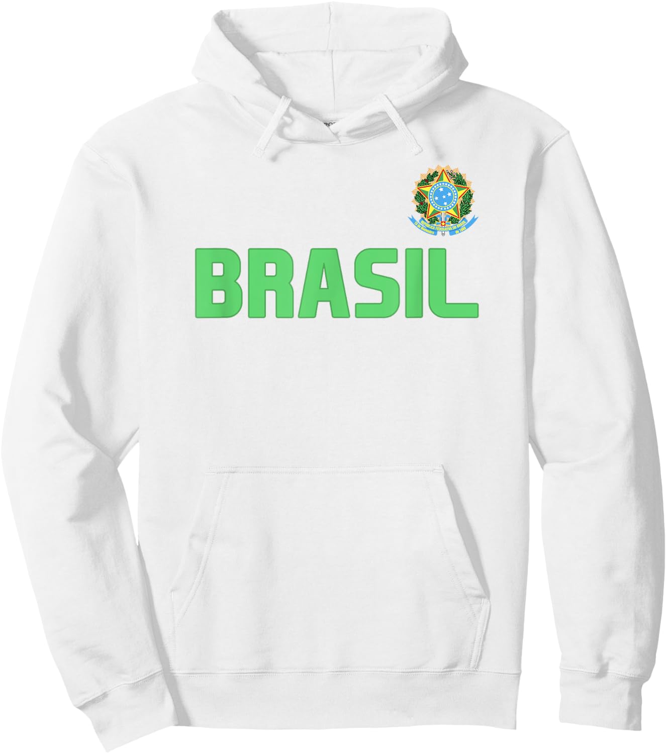 Brasil Brazilian Pride Brazil Flag International Country Hoodie - Hoodie | White
