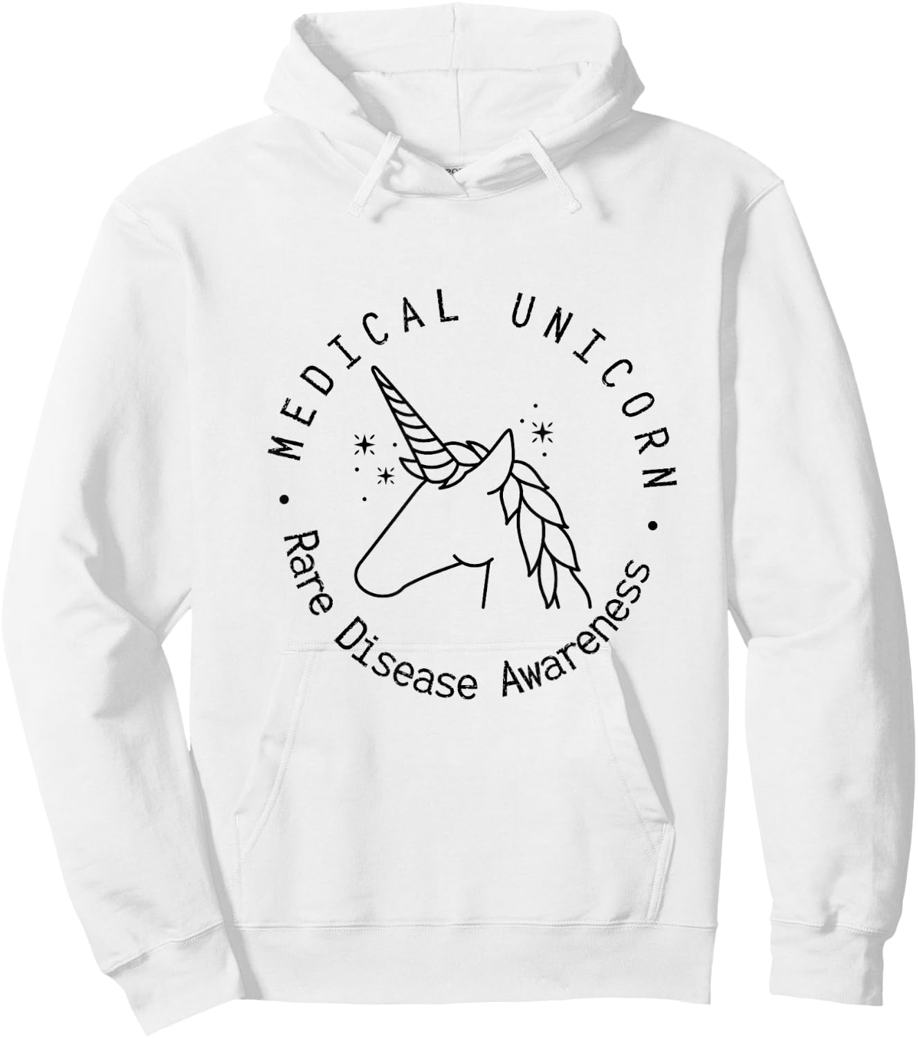 Medical Unicorn Rare Disease Awareness EDS Chronic Illness Hoodie - Hoodie | White