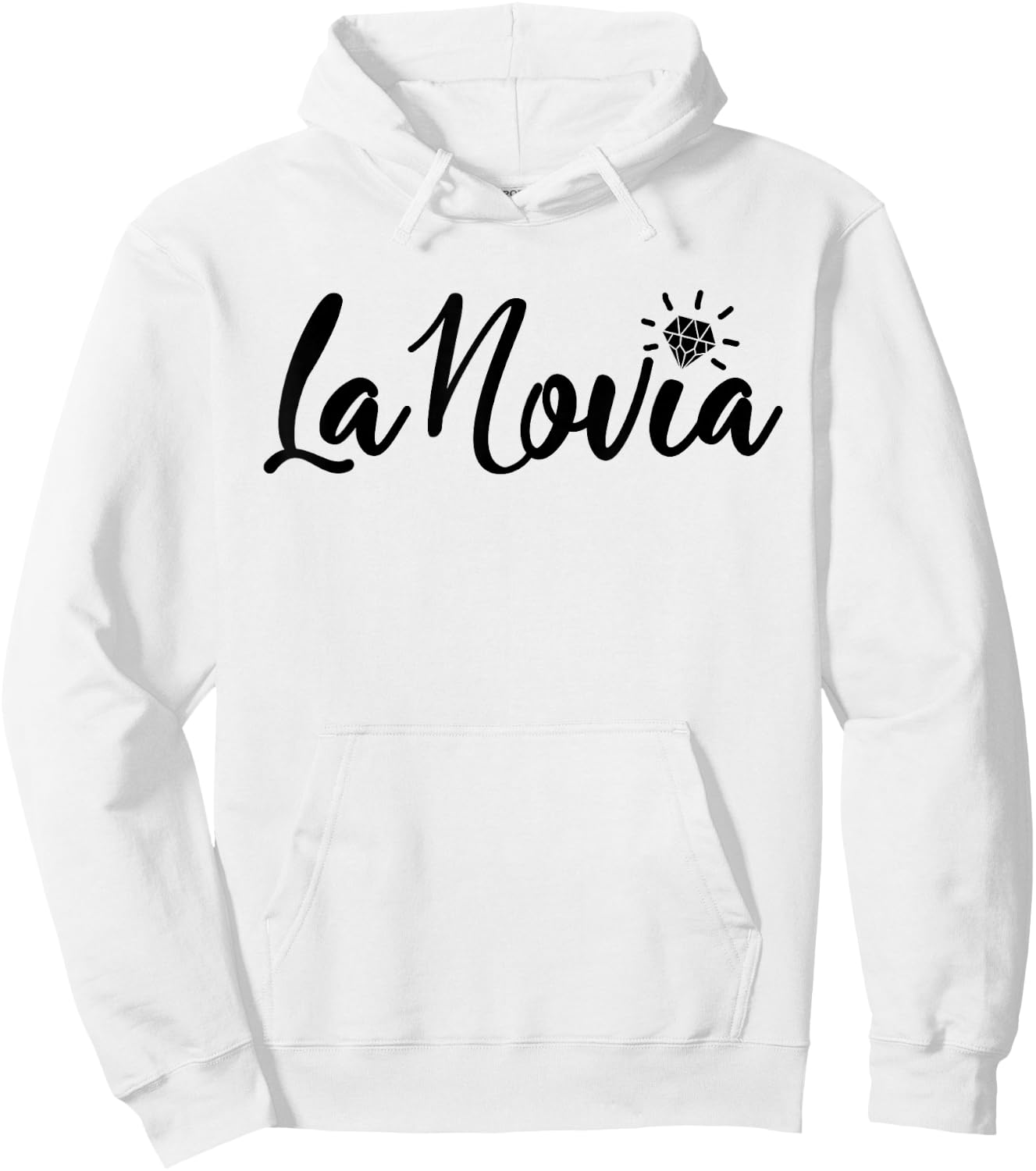 La Novia, Bride Spanish Latina Bachelorette Bridal Wedding Hoodie - Hoodie | White