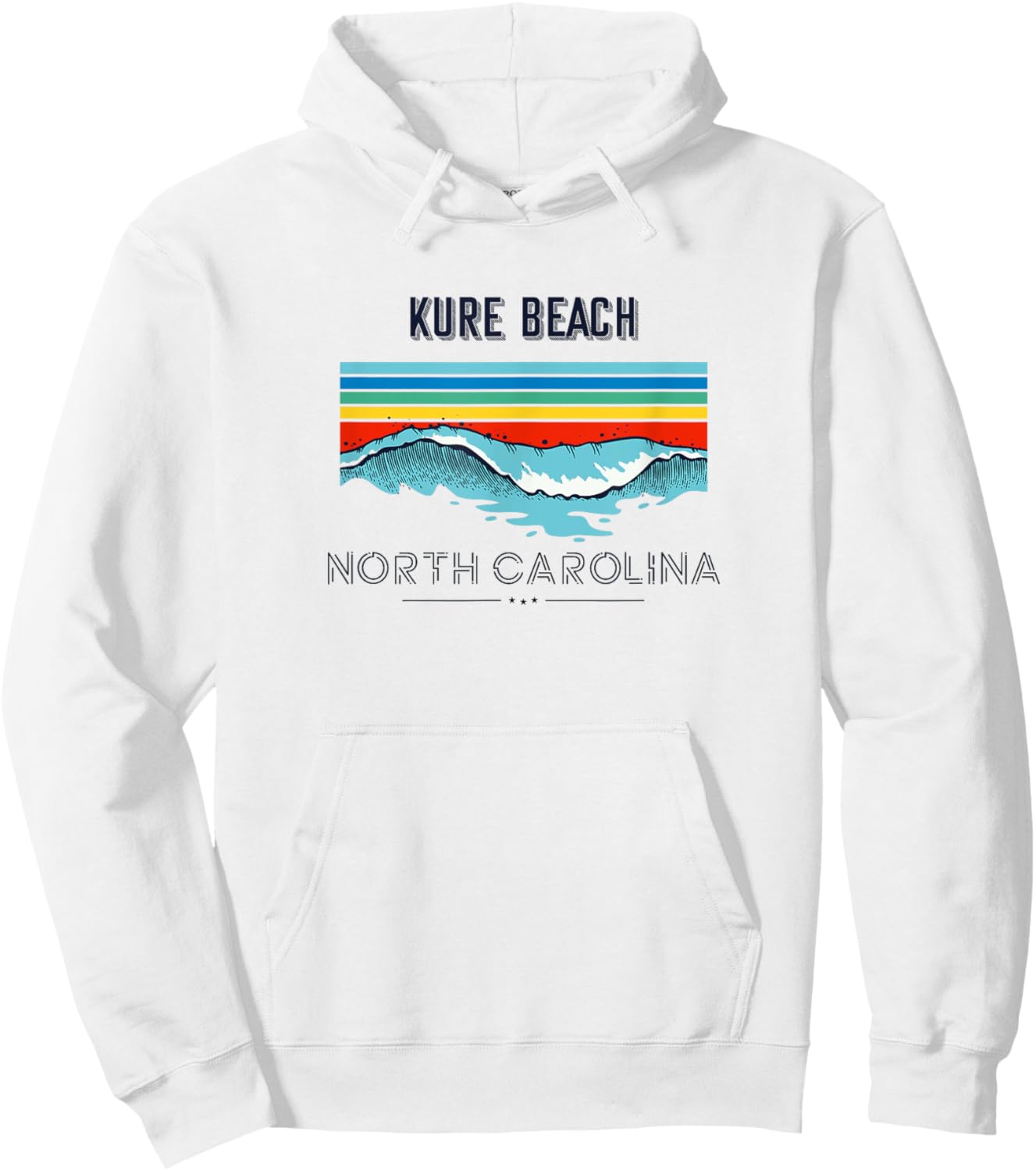 Kure Beach Souvenir - North Carolina Reminder Men Women Kids Hoodie - Hoodie | White