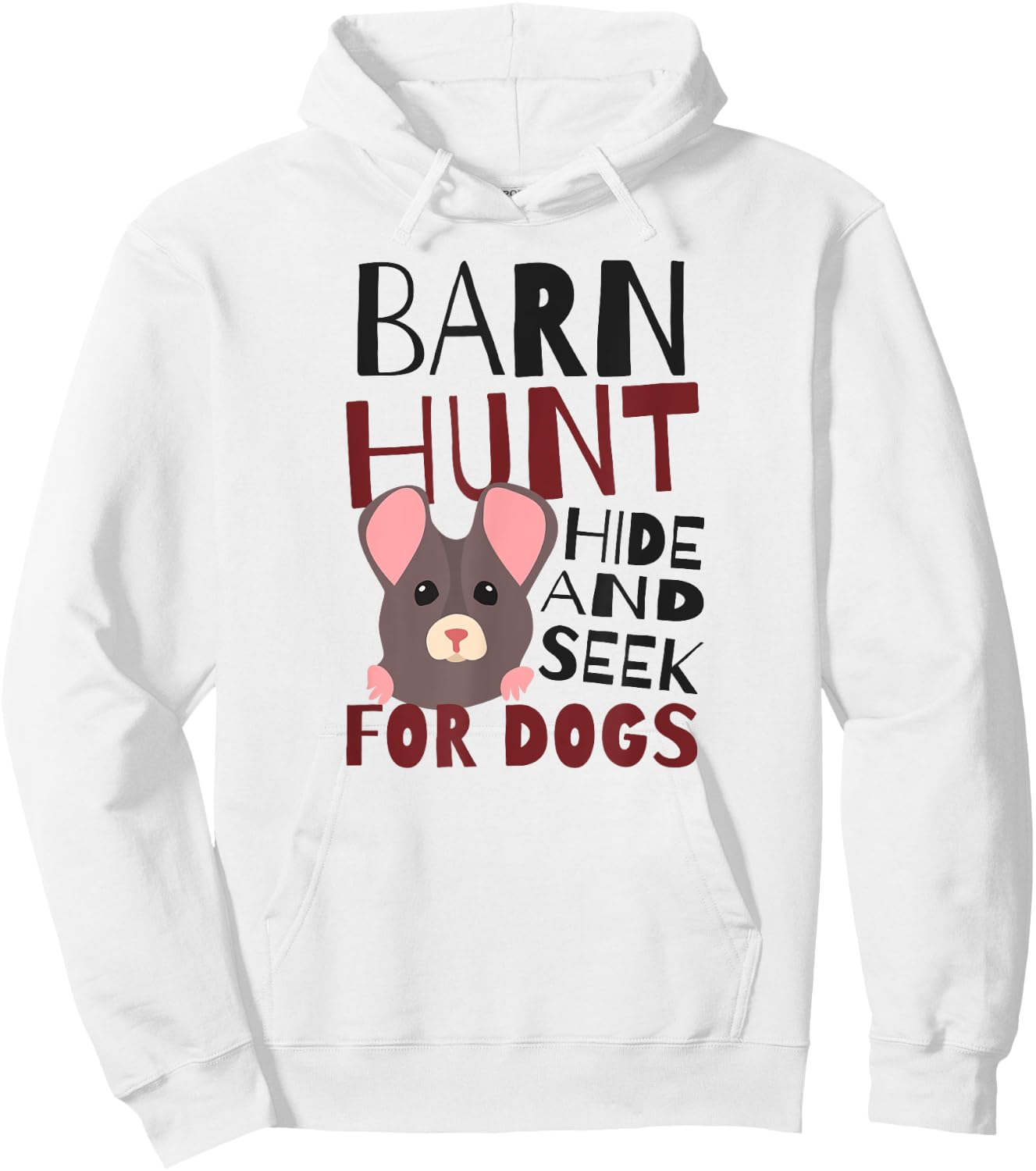 Barn Hunt Hide And Seek Design Barn Hunt Hoodie - Hoodie | White
