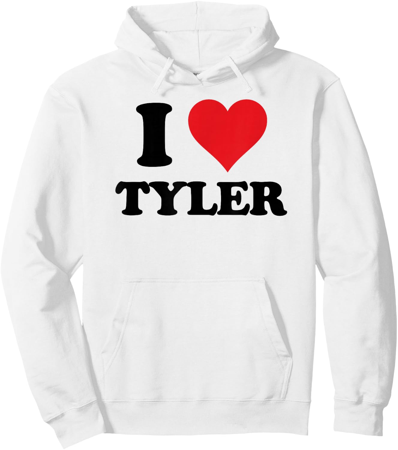 I Heart Tyler First Name I Love Personalized Stuff Hoodie - Hoodie | White