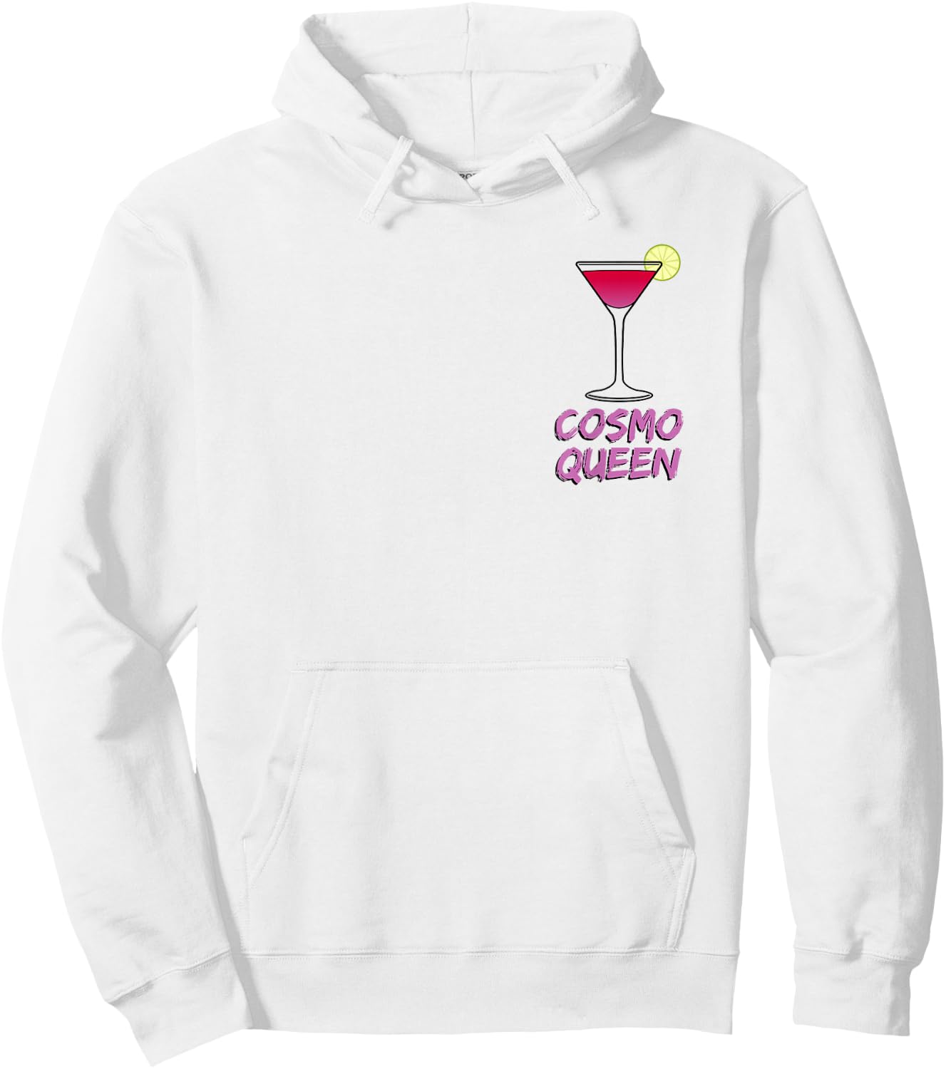 Cosmo Queen - Cosmopolitan Lover - I Love Cosmo Pink Funny Hoodie - Hoodie | White