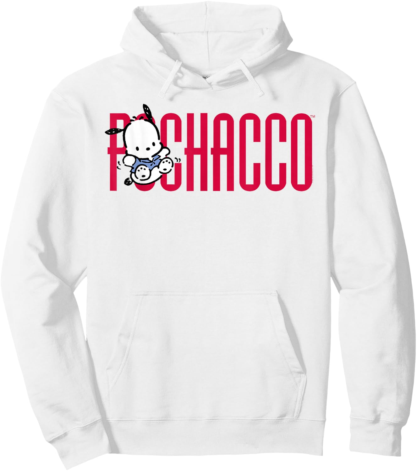 Pochacco Big Logo Shirt Hoodie - Hoodie | White