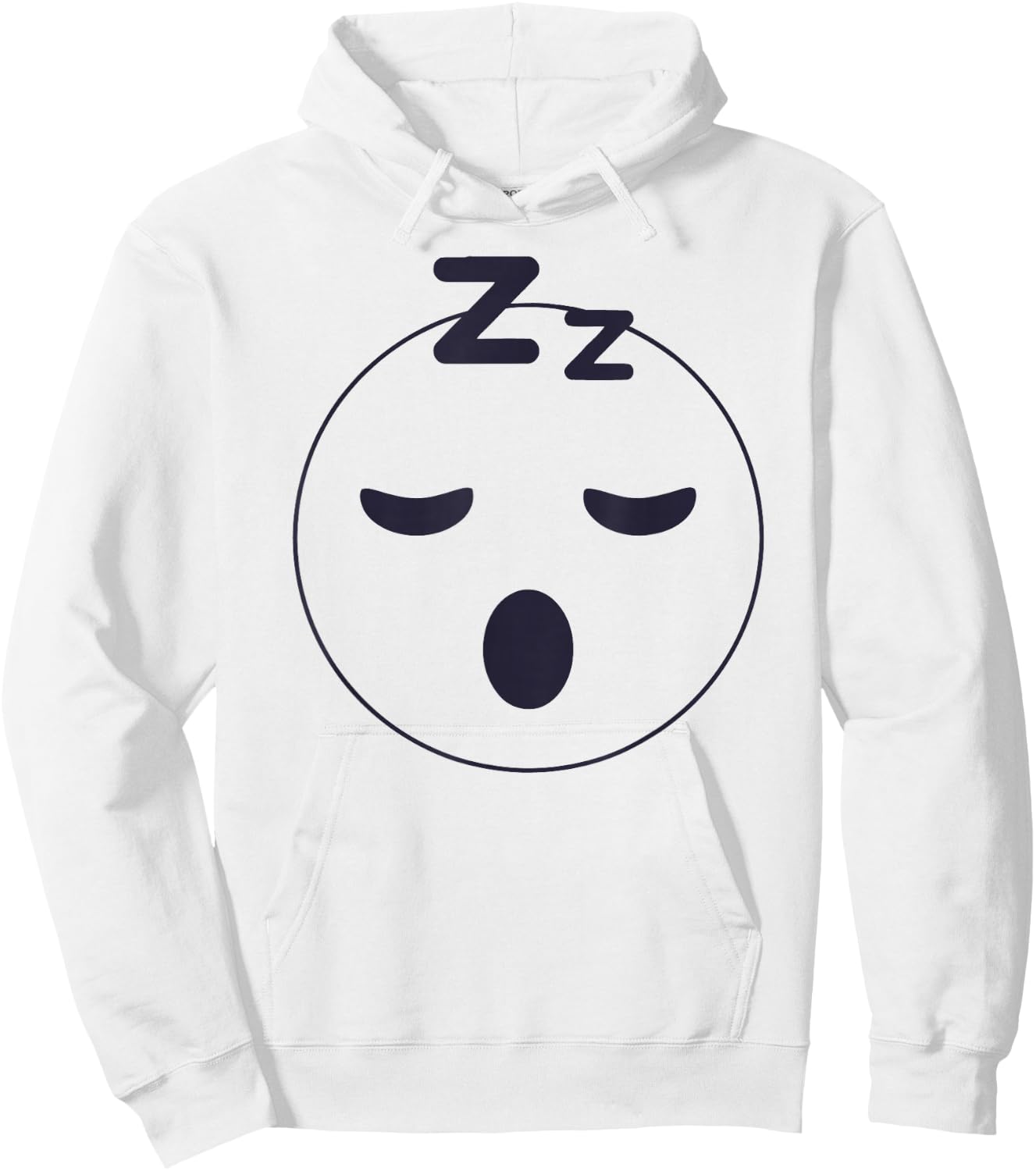 Sleep Emoticon Pajama Sleeping Pjs Men Women Pajamas Hoodie - Hoodie | White