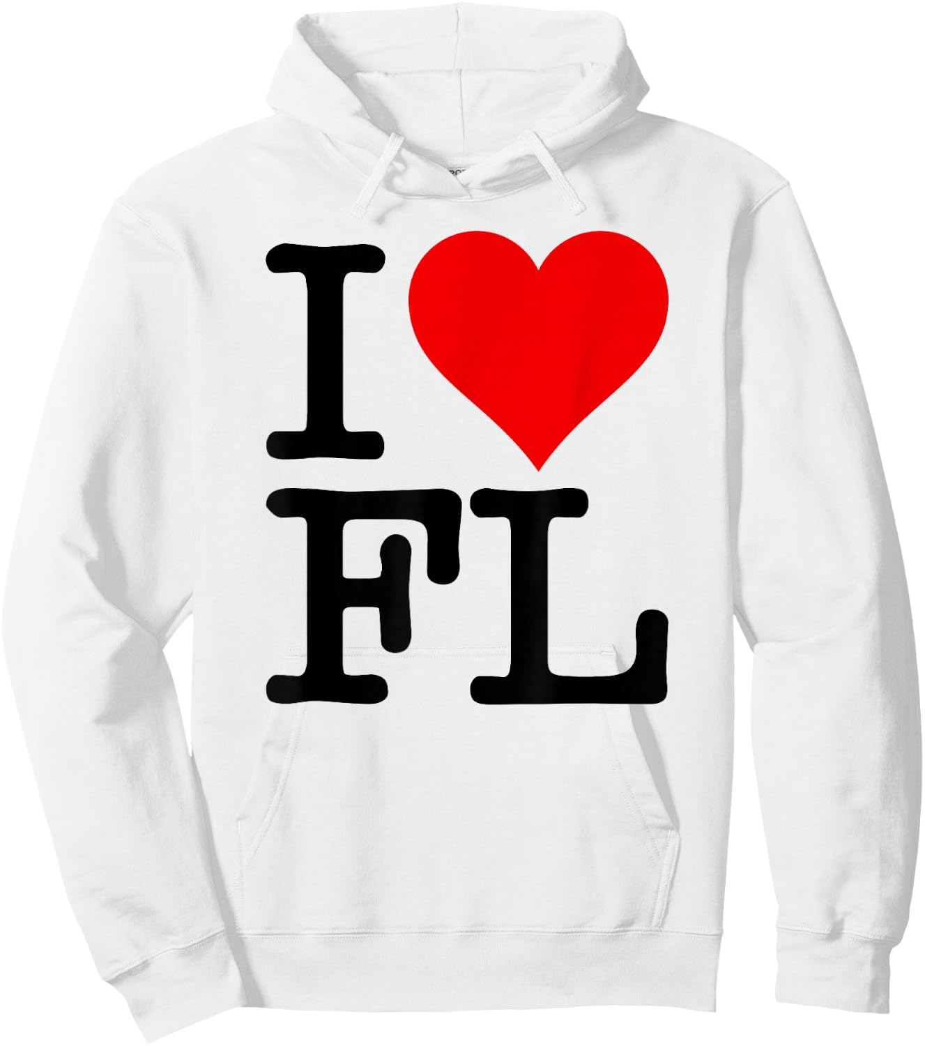 I Love Heart Florida Fl Hoodie - Hoodie | White