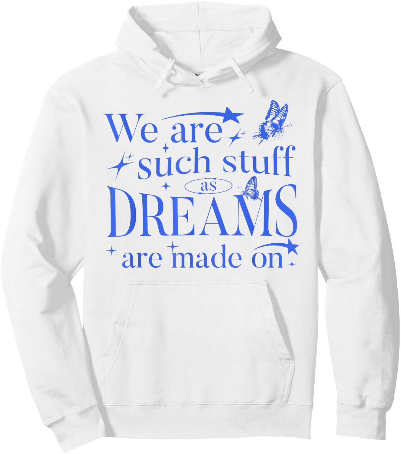 Shakespeare Tempest Quote Hoodie - Hoodie | White
