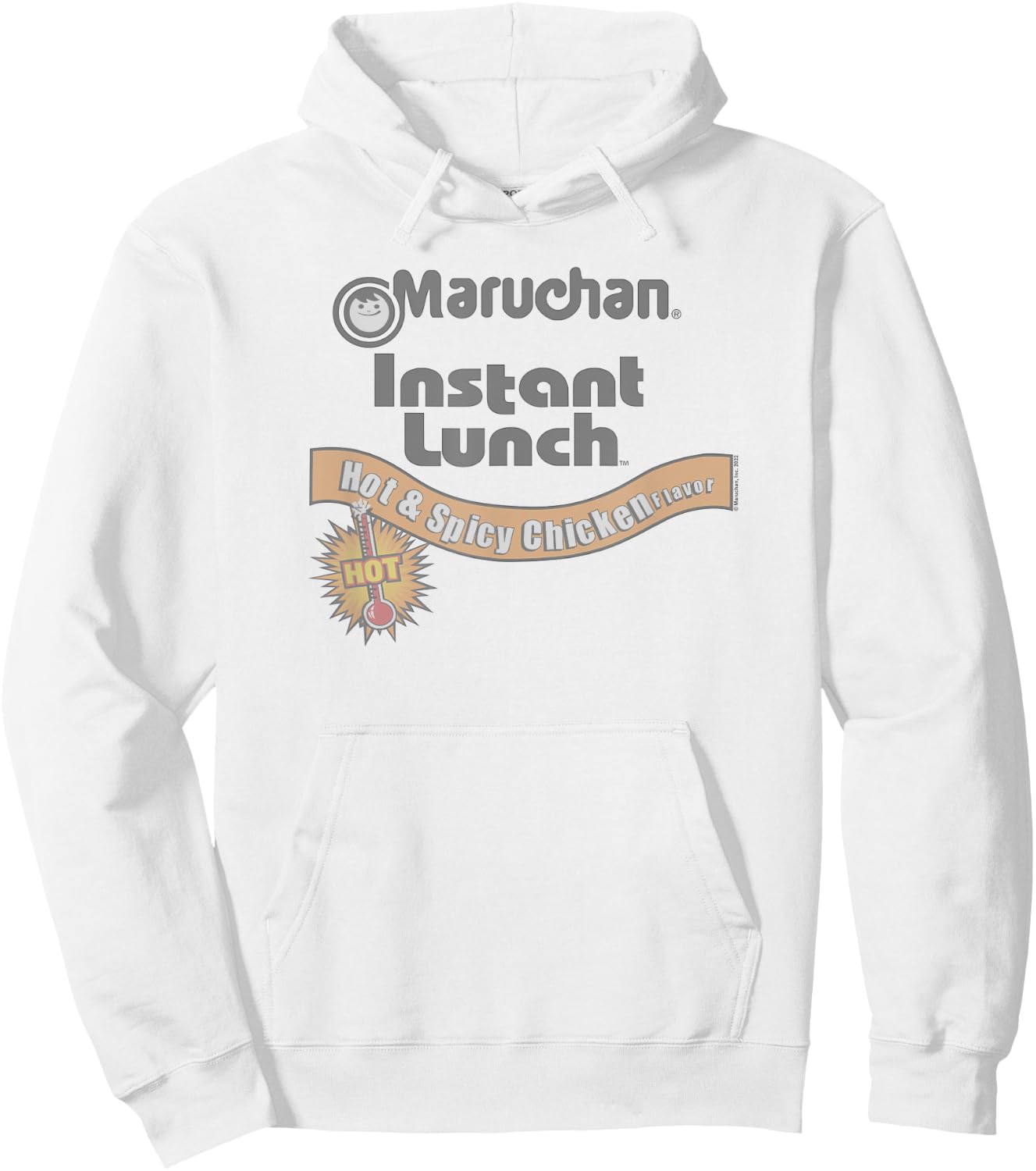 Maruchan Instant Lunch Hot & Spicy Chicken Flavor Logo Hoodie - Hoodie | White