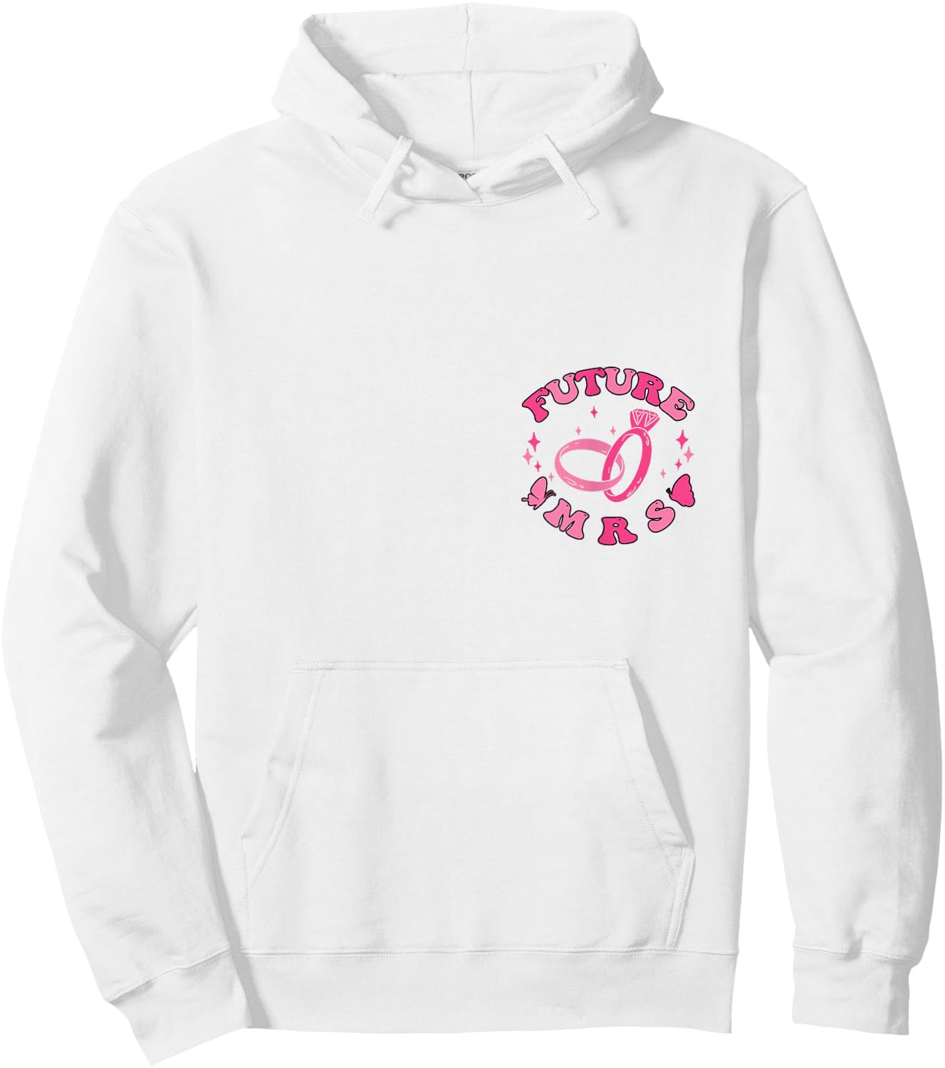 In My Engaged Era Groovy Bride Bachelorette Party Bridesmaid Hoodie - Hoodie | White