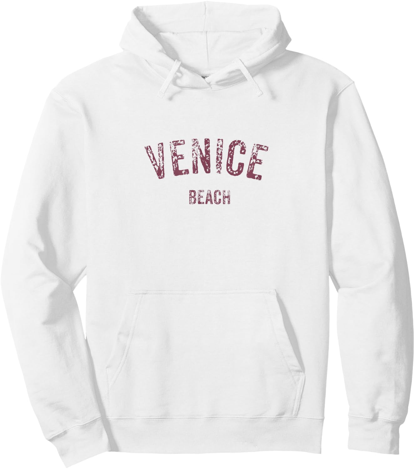 Vintage Retro Venice Beach CA Shirt Sun Surf Boardwalk Hoodie - Hoodie | White