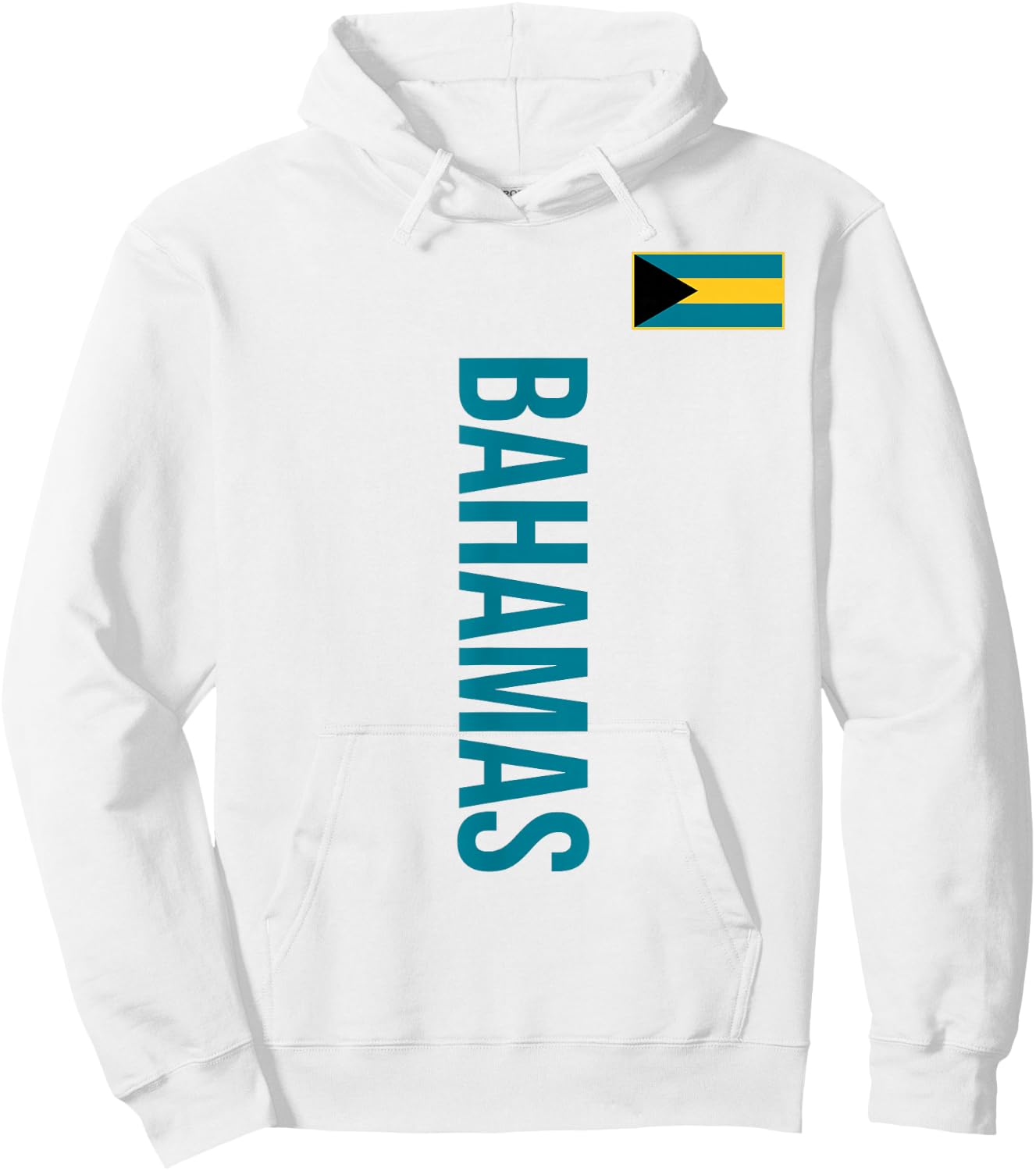 Bahamas flag sports football athletic jersey top Hoodie - Hoodie | White